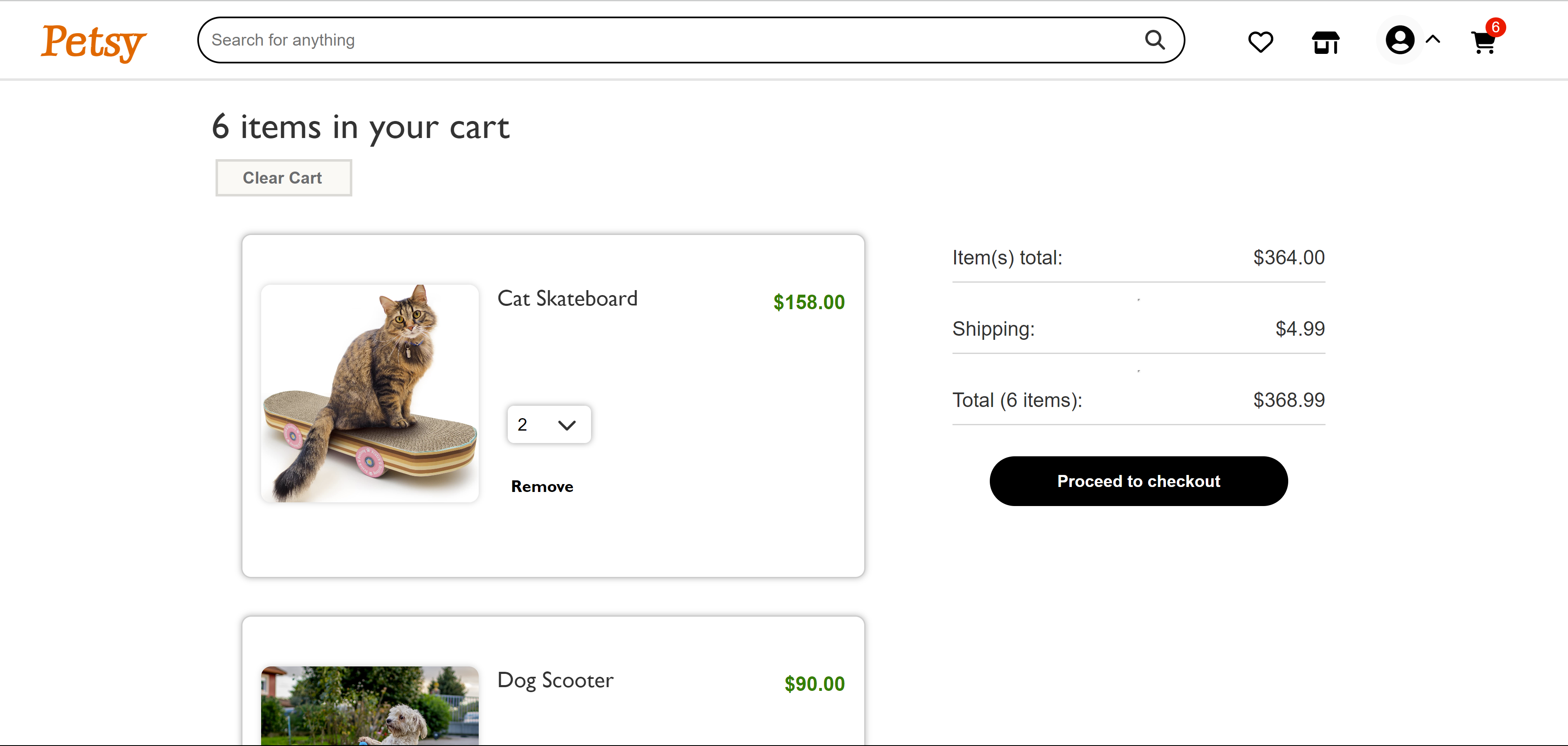 Petsy Cart Image